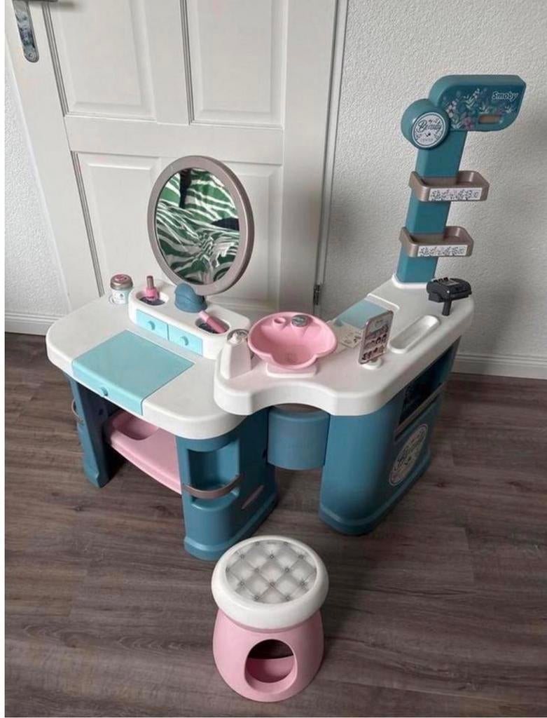 Smoby beauty center met accessoires, Kinderen en Baby's, Speelgoed | Educatief en Creatief, Ophalen, Gebruikt, Knutselen