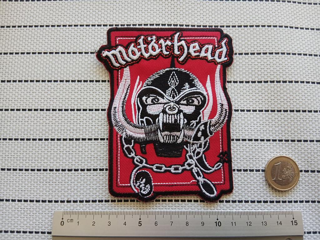 Motorhead mooie rode snaggletooth shaped patch 33, Verzenden, Nieuw, Kleding