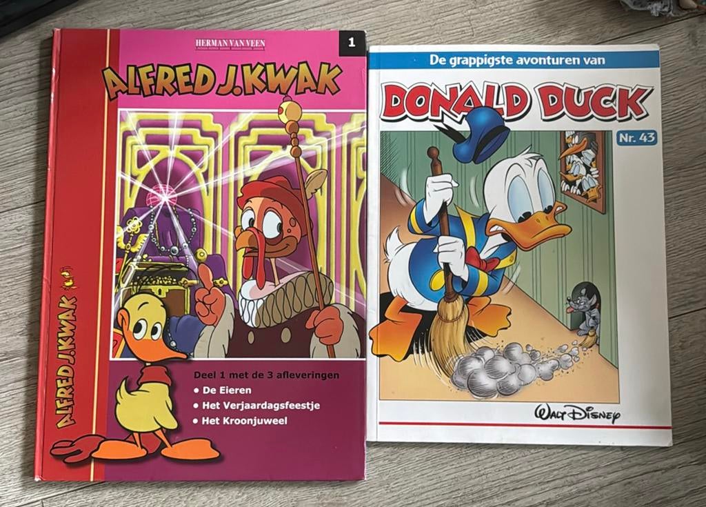Donald duck + alfred j kwak, Boeken, Stripboeken, Meerdere stripboeken, Ophalen of Verzenden, Gelezen