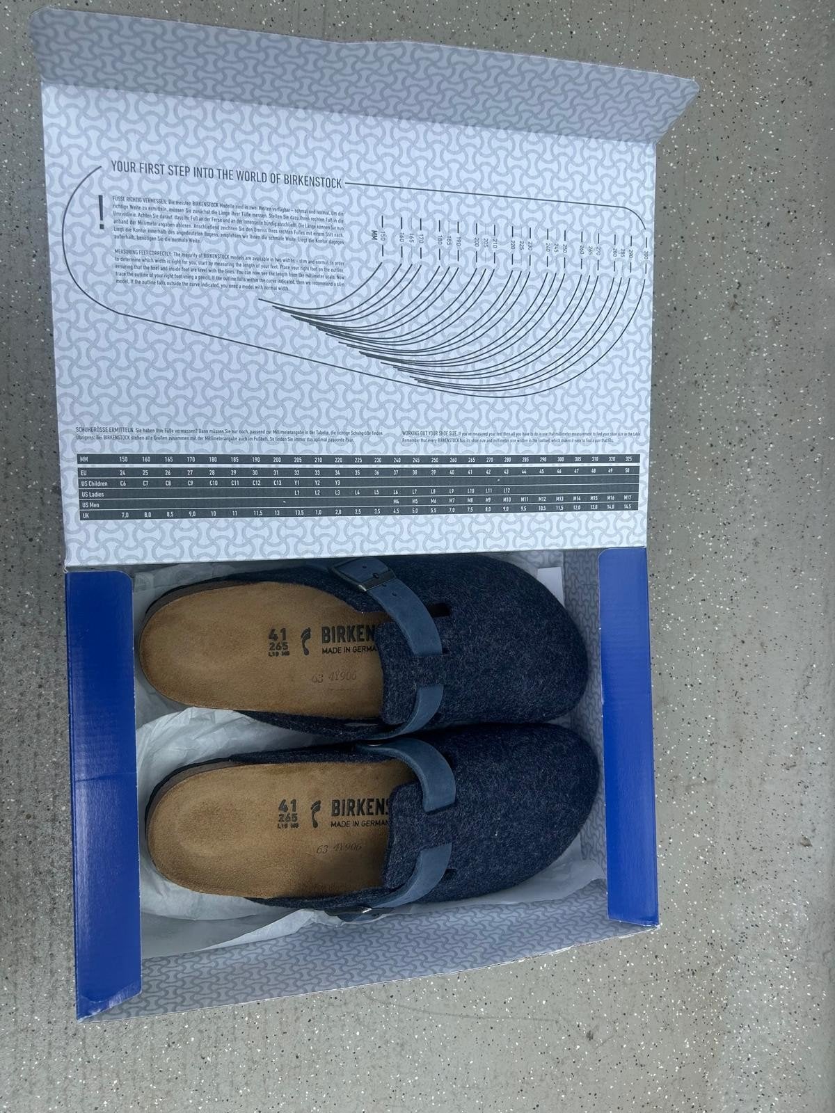 Nieuwe Birkenstock Boston BS Midnight - Maat 41, Kleding | Heren, Schoenen, Nieuw, Blauw, Ophalen of Verzenden