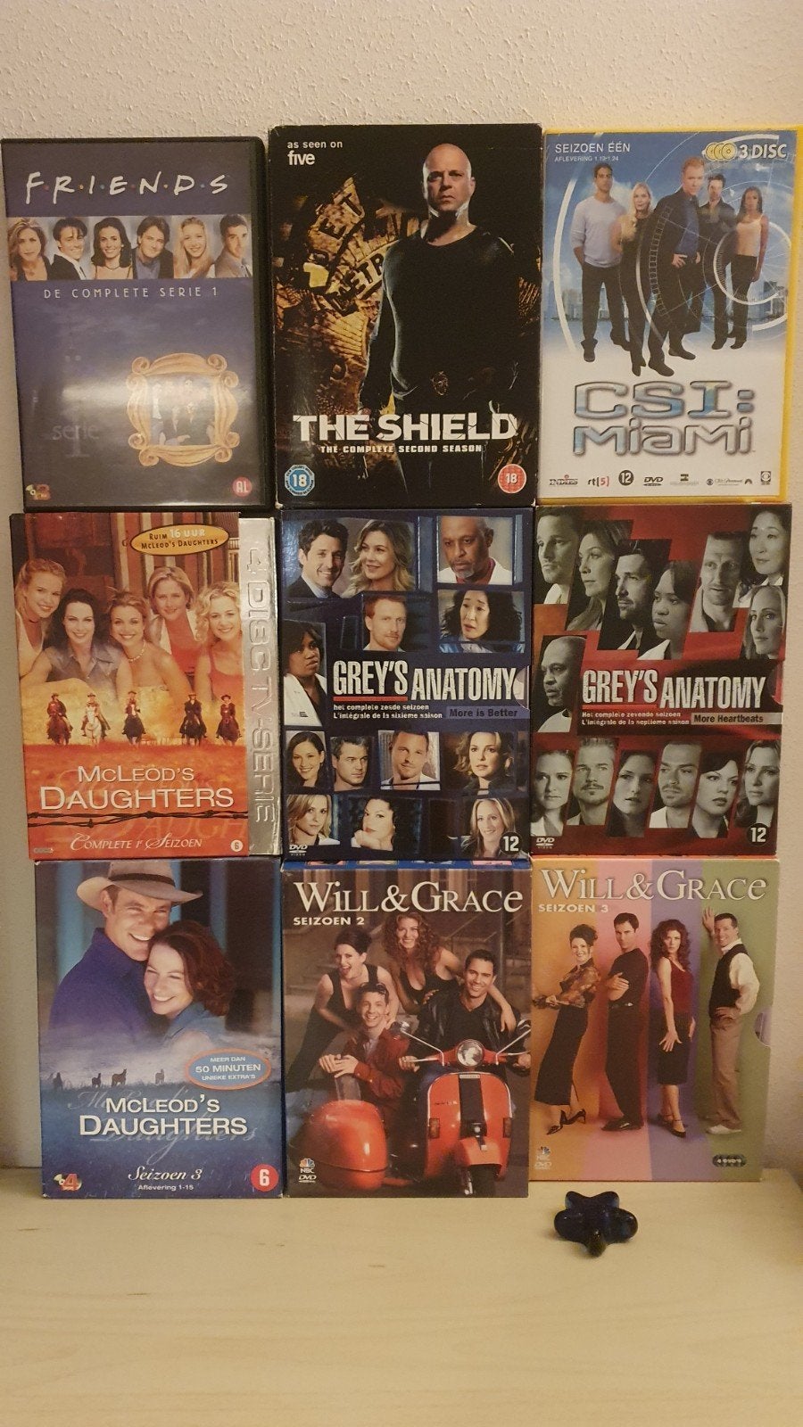 9 delige Boxsets: oa Friends, CSI, Grey's Anatomy, Will & Gr, Gebruikt, Seizoen 3, Ophalen of Verzenden, Komedie