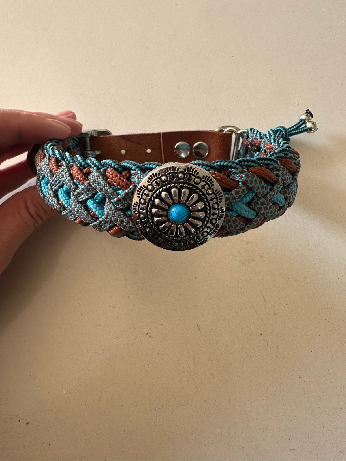 Hondenhalsband handgemaakt, Dieren en Toebehoren, Ophalen of Verzenden, Handgemaakt, Zo goed als nieuw