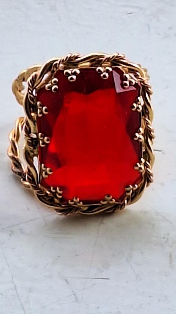 Grote sinterklaas ring apart., Sieraden, Tassen en Uiterlijk, Ringen, Verzenden, Zilver, Dame