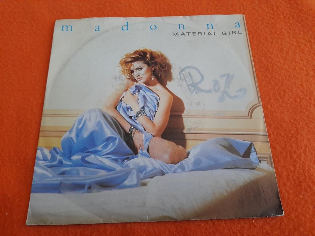 Madonna - Material girl (1984), Cd's en Dvd's, Vinyl Singles, Gebruikt, Single, Pop, 7 inch, Ophalen of Verzenden