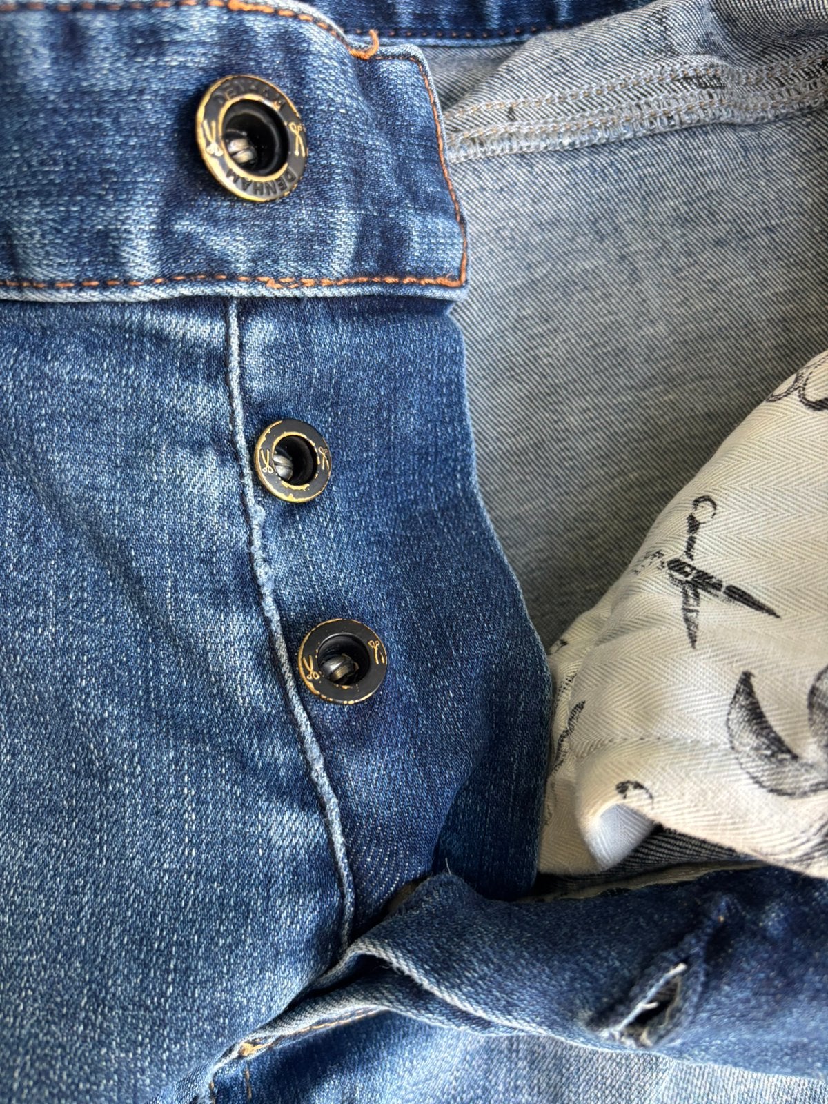 Denham Spijkerbroek Bolt Skinny Fit Size W33 L34, Ophalen of Verzenden, Gedragen, Blauw, W33 - W34 (confectie 48/50)