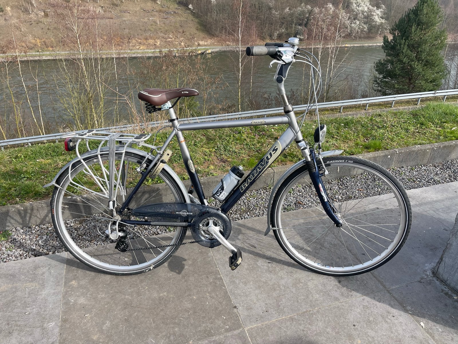 Batavus Cayuca - herenfiets mt 57, Fietsen en Brommers, Fietsen | Heren | Herenfietsen, Ophalen, Gebruikt, Velgrem, Versnellingen