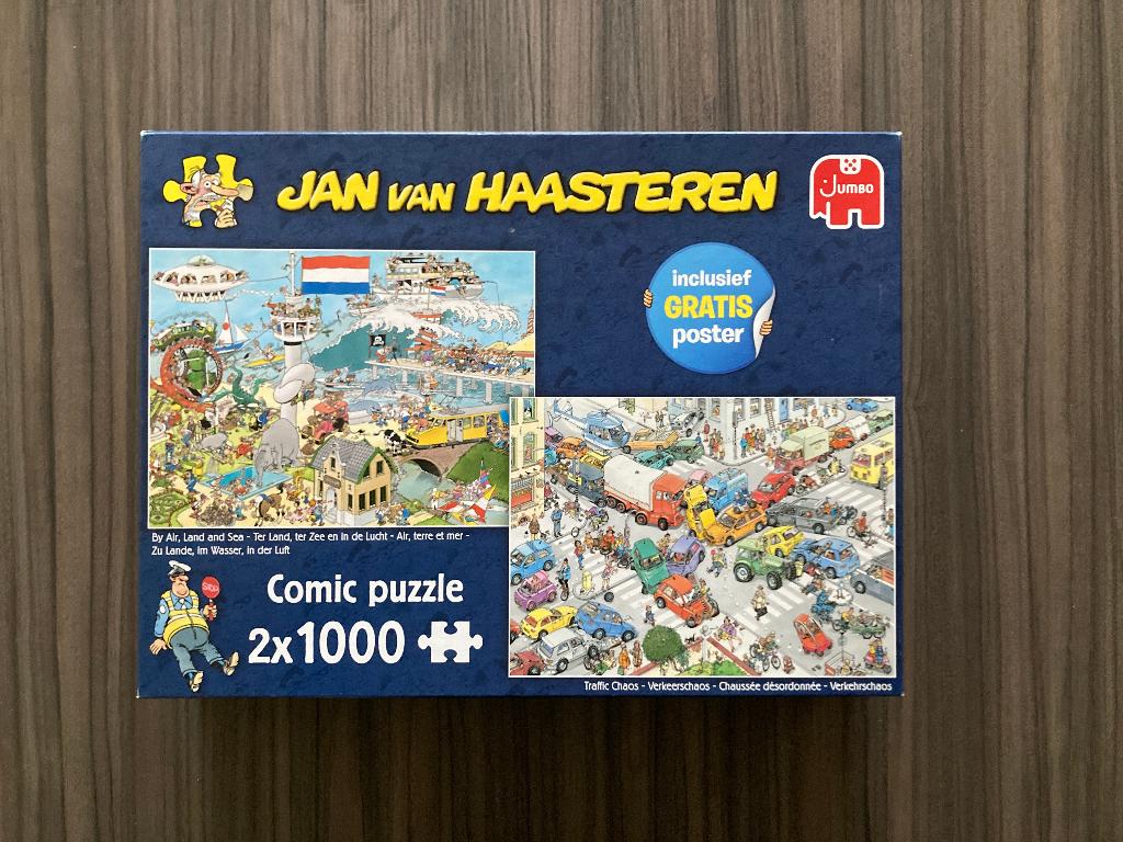 Haasteren: Ter land, ter zee en in de lucht / Verkeerschaos, Ophalen of Verzenden, 500 t/m 1500 stukjes, Zo goed als nieuw