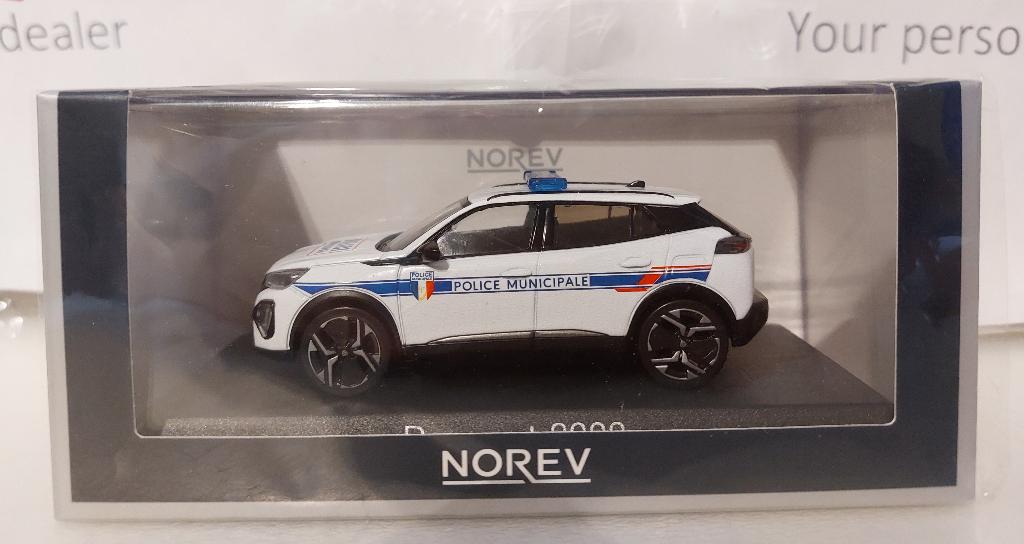 Norev 1:43 Peugeot 2008 2024 Police Municipale nieuw, Ophalen of Verzenden, Nieuw, Auto, Norev