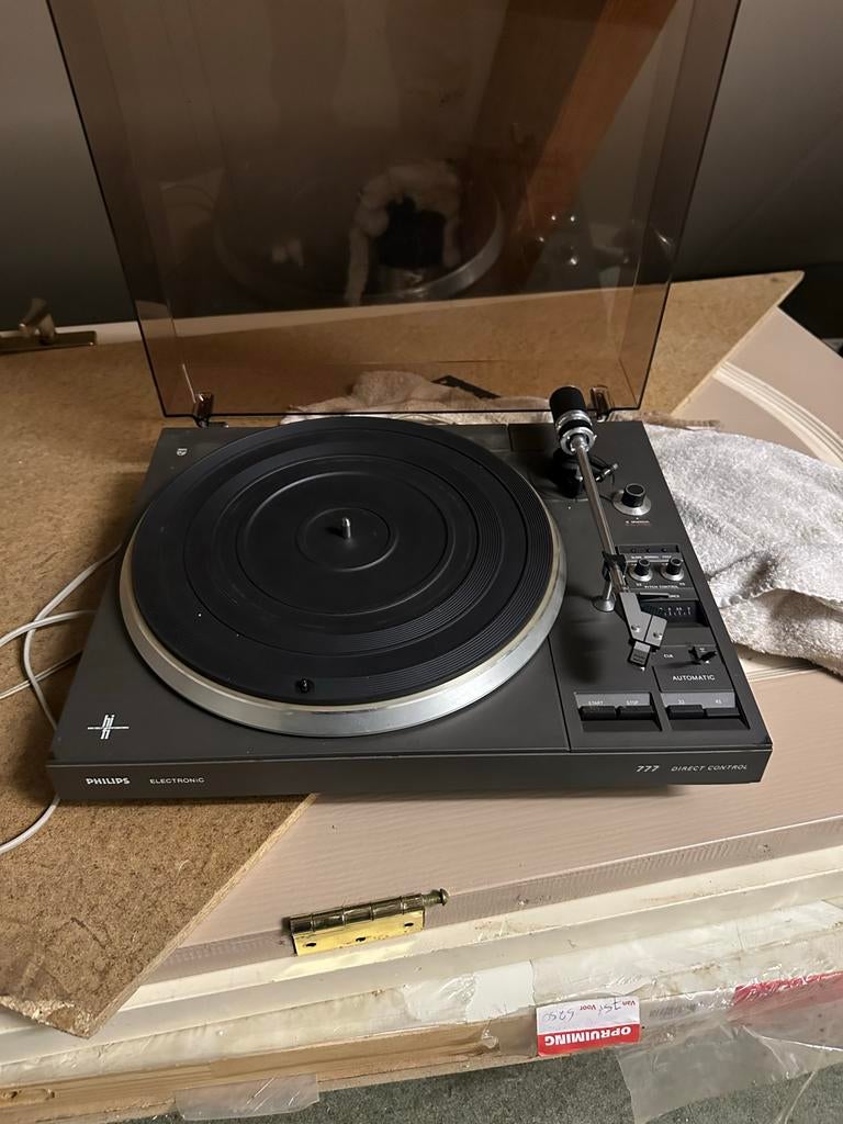 Philips 777 Direct Control Platenspeler, Philips, Gebruikt, Automatisch, Ophalen of Verzenden