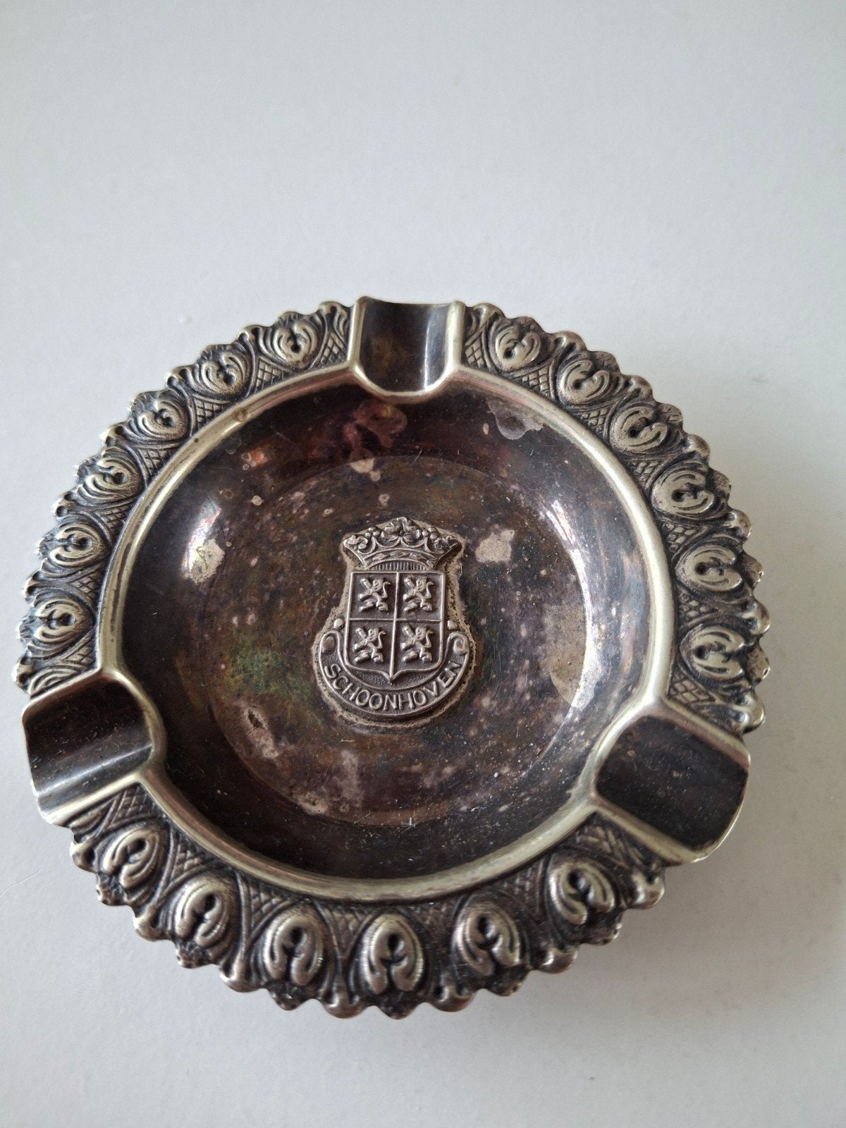 Klein asbakje. Schoonhoven., Antiek en Kunst, Antiek | Goud en Zilver, Ophalen of Verzenden