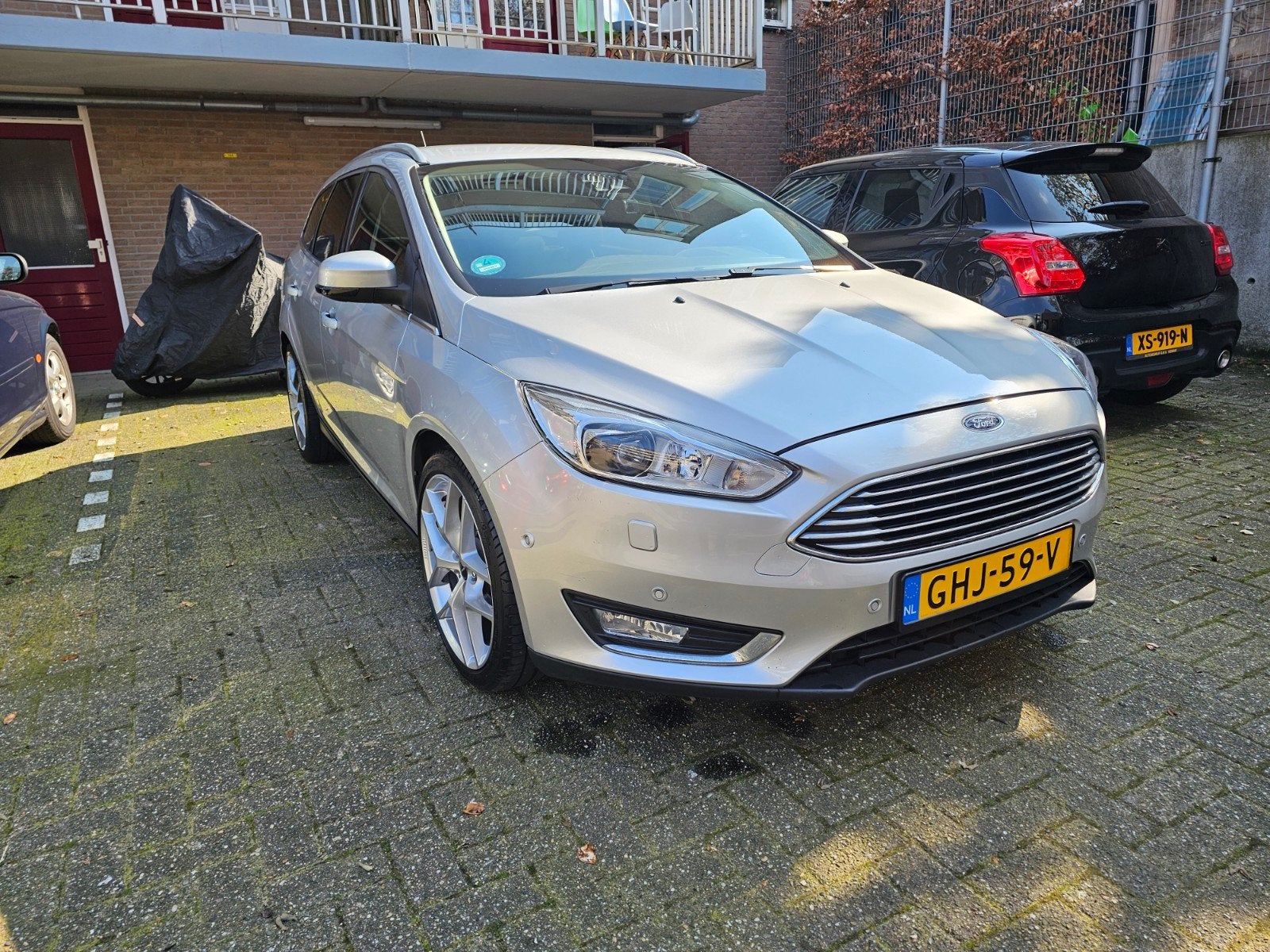 Ford Focus 1.5 Ecoboost 150pk 2018 Grijs, Auto's, Stof, 1498 cc, Zwart, 4 cilinders