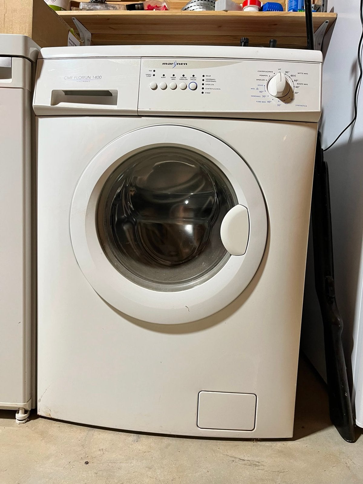 Marijnen wasmachine  te koop, Ophalen, Gebruikt, 1200 tot 1600 toeren, 85 tot 90 cm