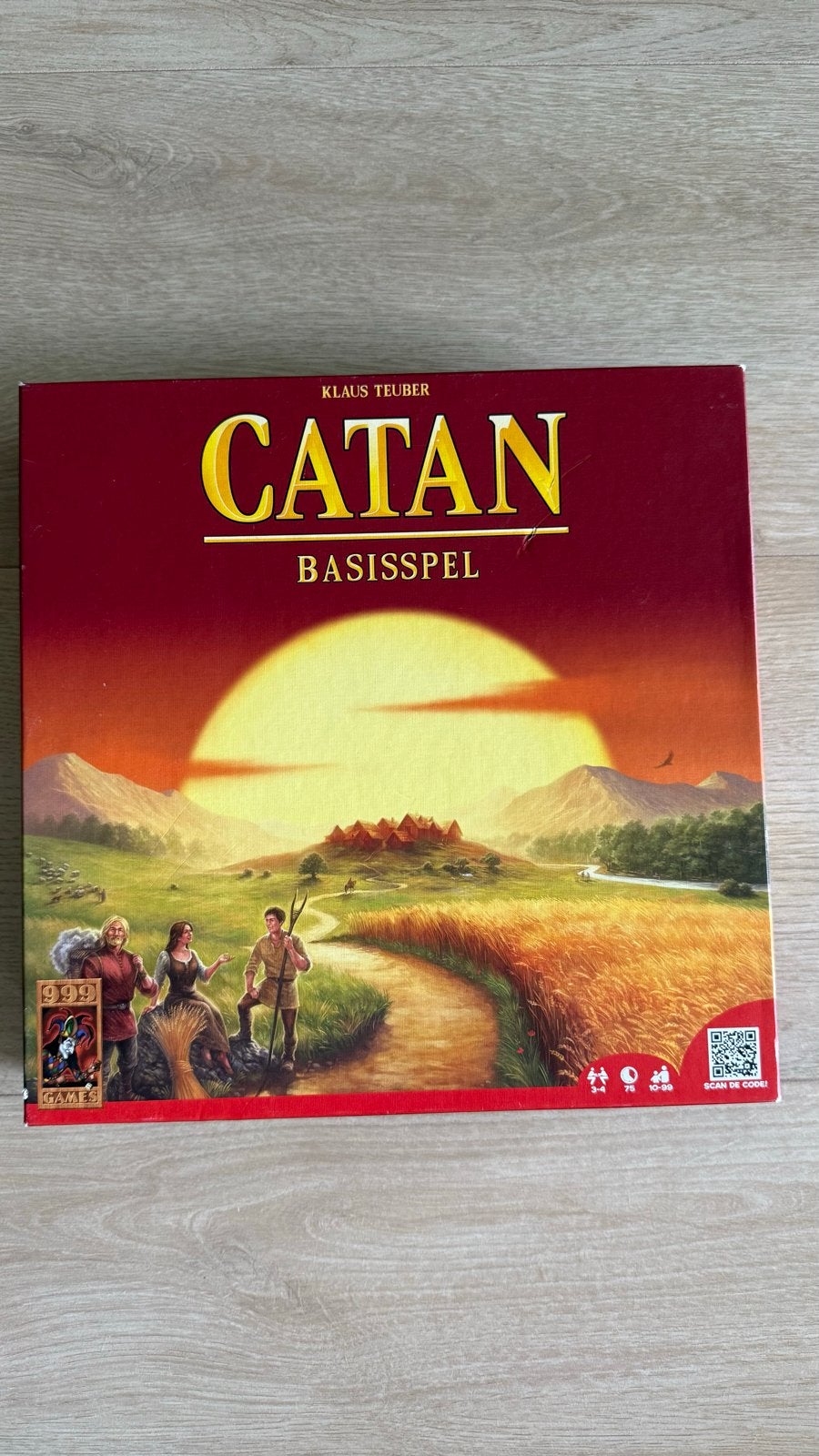 Catan Basisspel - Compleet en Leuk Spel, Drie of vier spelers, Ophalen of Verzenden, Zo goed als nieuw