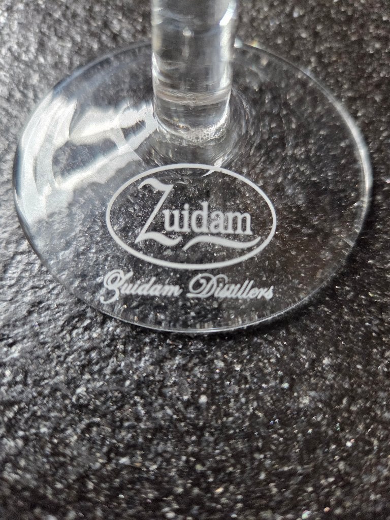 Zuidam Distillers 4 luxe Borrelglaasjes op hoge poot, Verzamelen, Glas en Borrelglaasjes, Ophalen of Verzenden, Nieuw, Borrel- of Shotglas