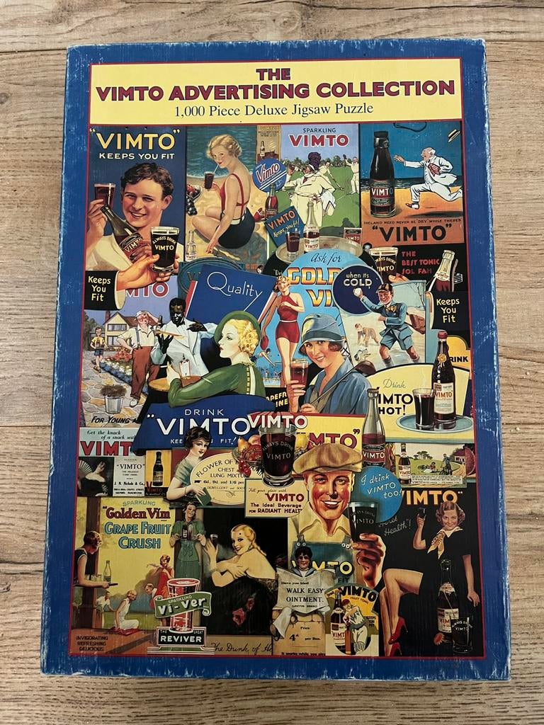 Puzzel 1000 stukjes The Vimto Advertising Collection, Ophalen of Verzenden, 500 t/m 1500 stukjes, Zo goed als nieuw