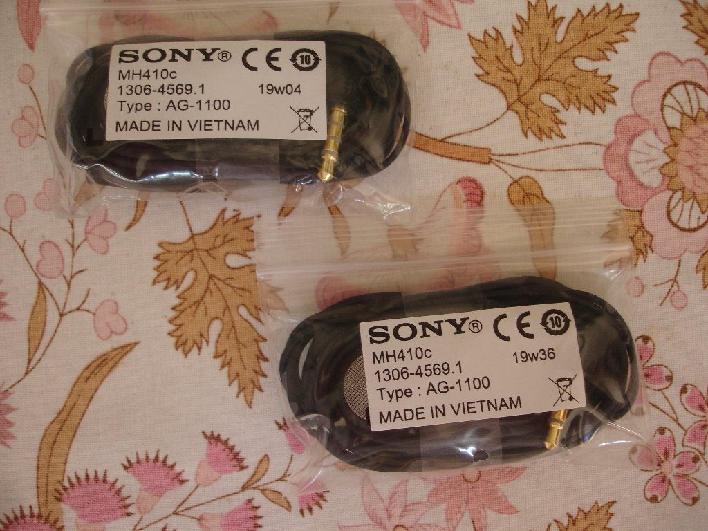 Sony oordopjes, oordoppen, oortjes, mod: MH410c, type AG1100, Zwart, In gehoorgang (in-ear), Nieuw, Ophalen of Verzenden