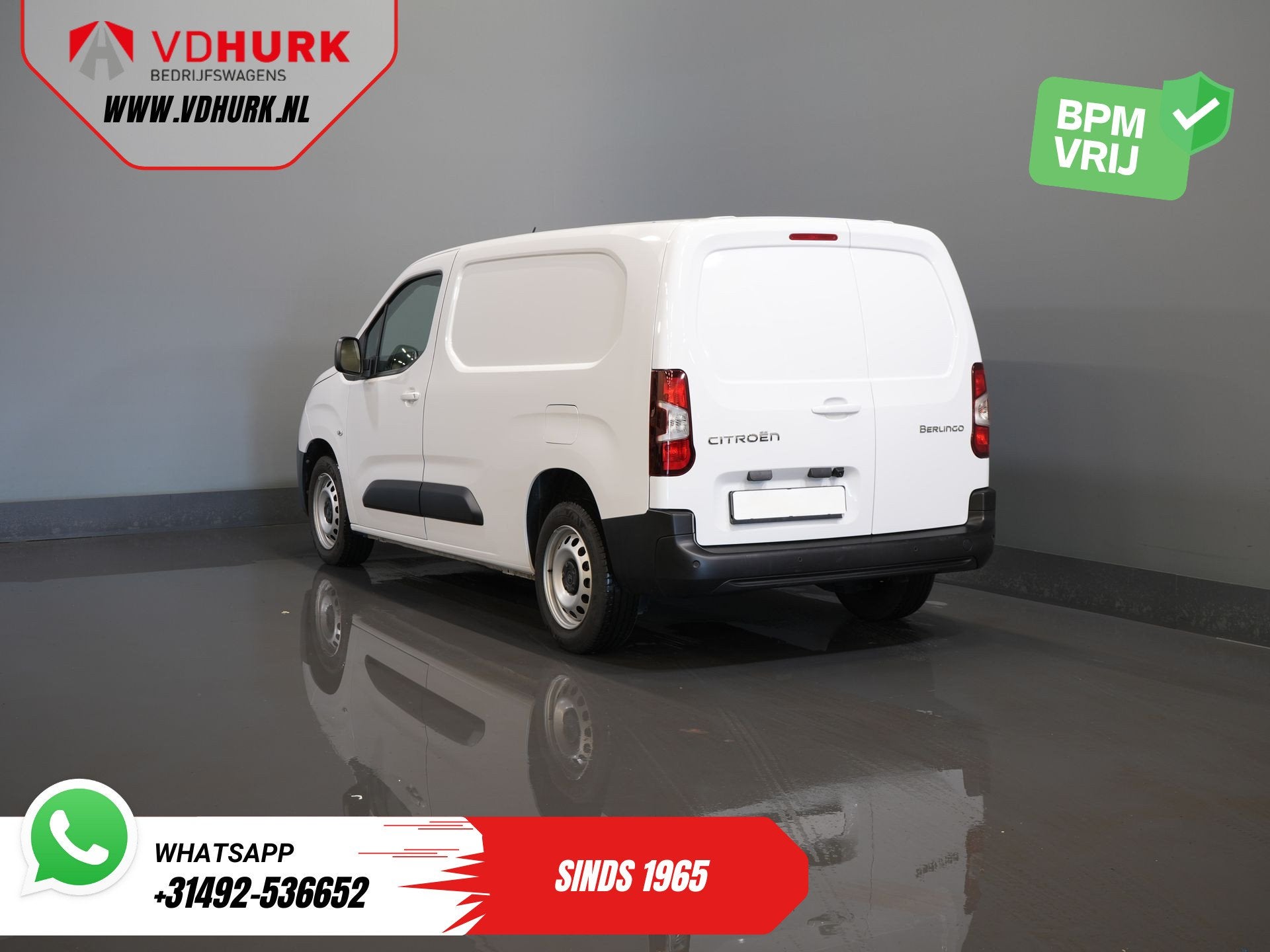 Citroën Berlingo 1.5 HDi 100 pk L2 Carplay/ Stoelverw/ 3Per, Auto's, Voorwielaandrijving, Gebruikt, Citroën, Wit