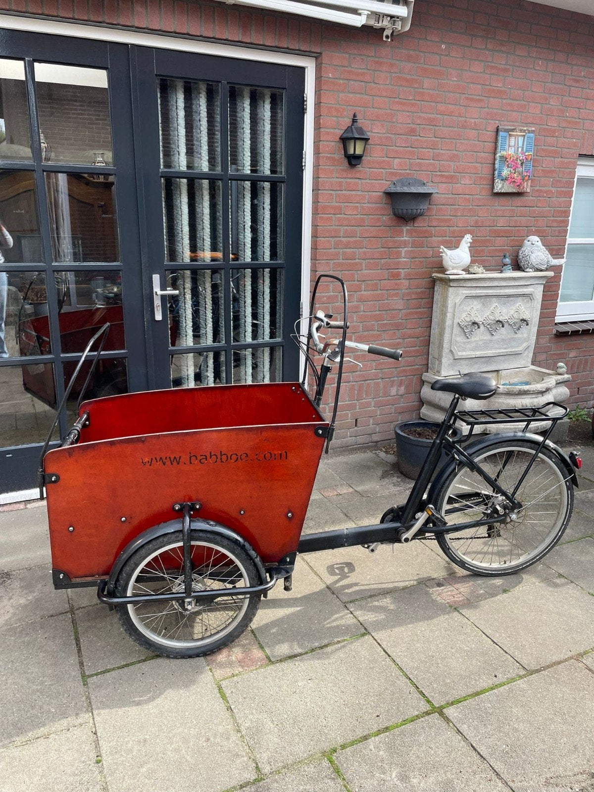 Nette babboe bakfiets 28 inch bruine bak, Ophalen, Gebruikt, 4 kinderen of meer
