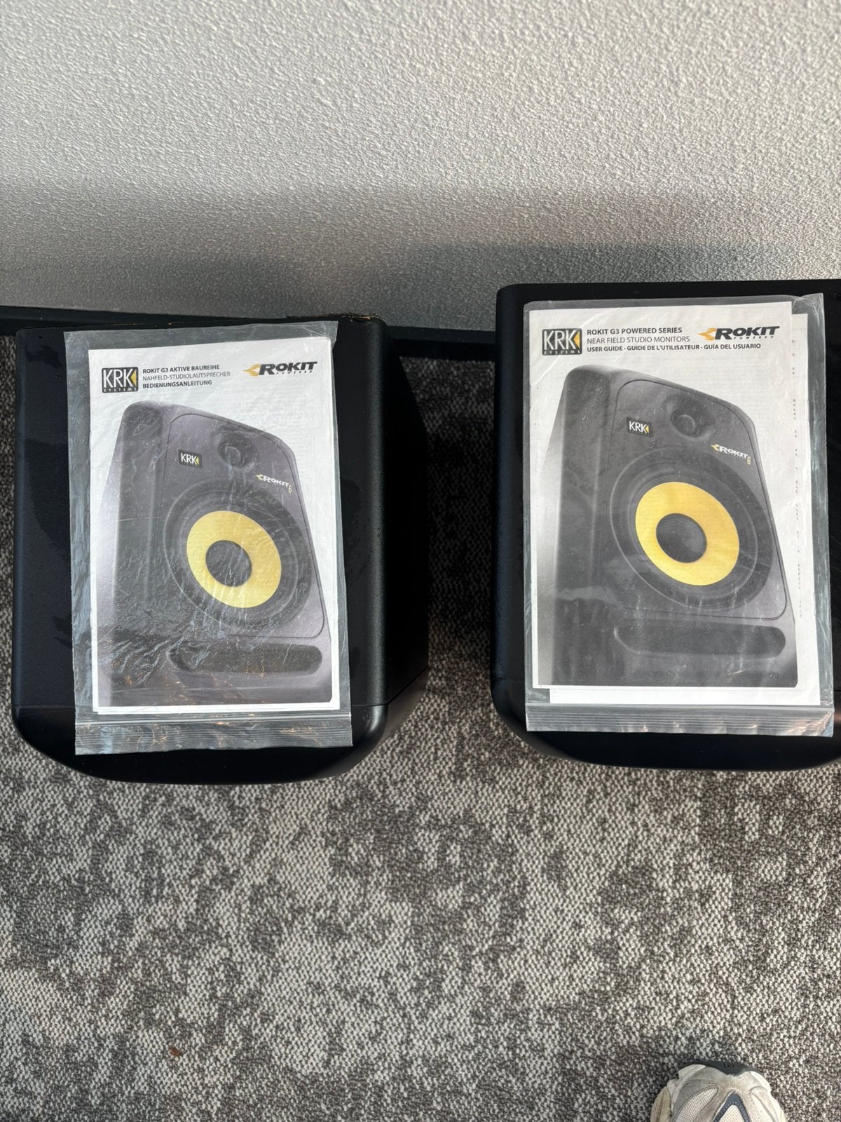 2x KRK Rokit 6 G3 Studio Speakers – Inclusief Stroomkabels, Ophalen, Gebruikt, Overige merken