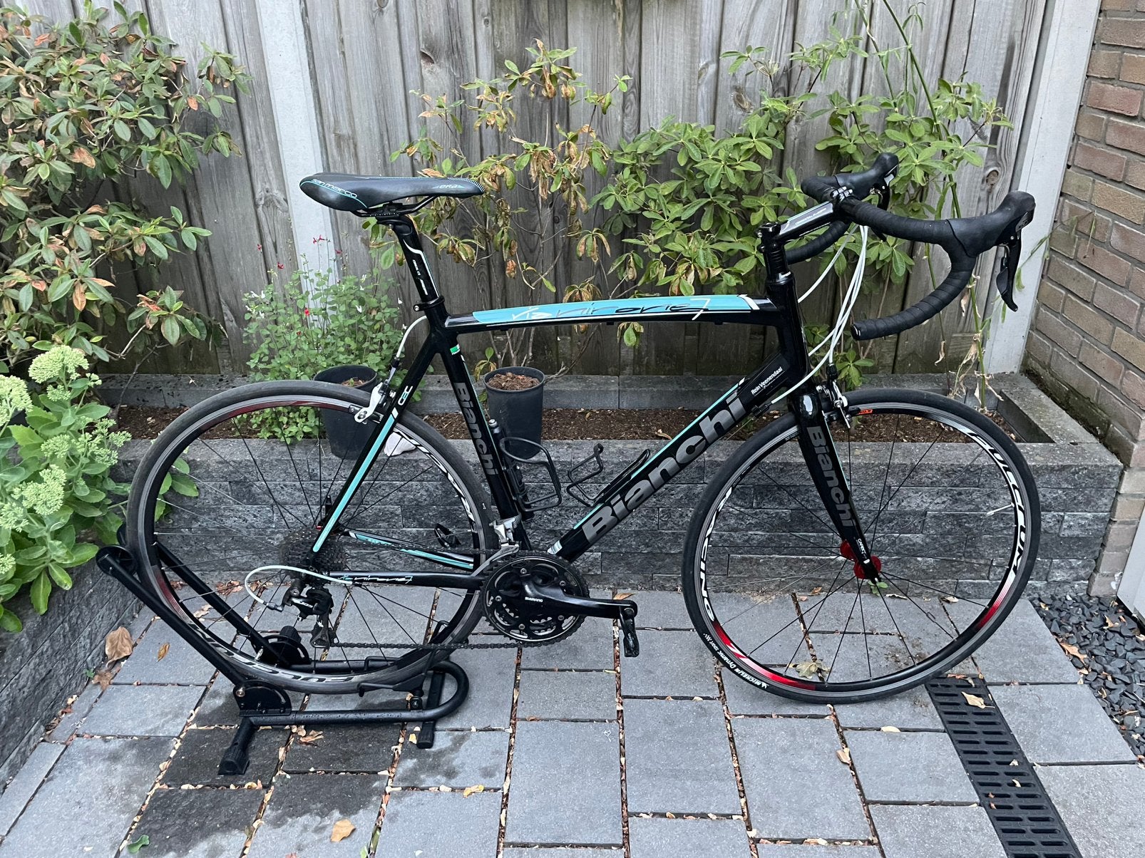 Bianchi racefiets, shimano 105,  carbon voorvork, maat 58, Fietsen en Brommers, Fietsen | Racefietsen, Ophalen, Zo goed als nieuw