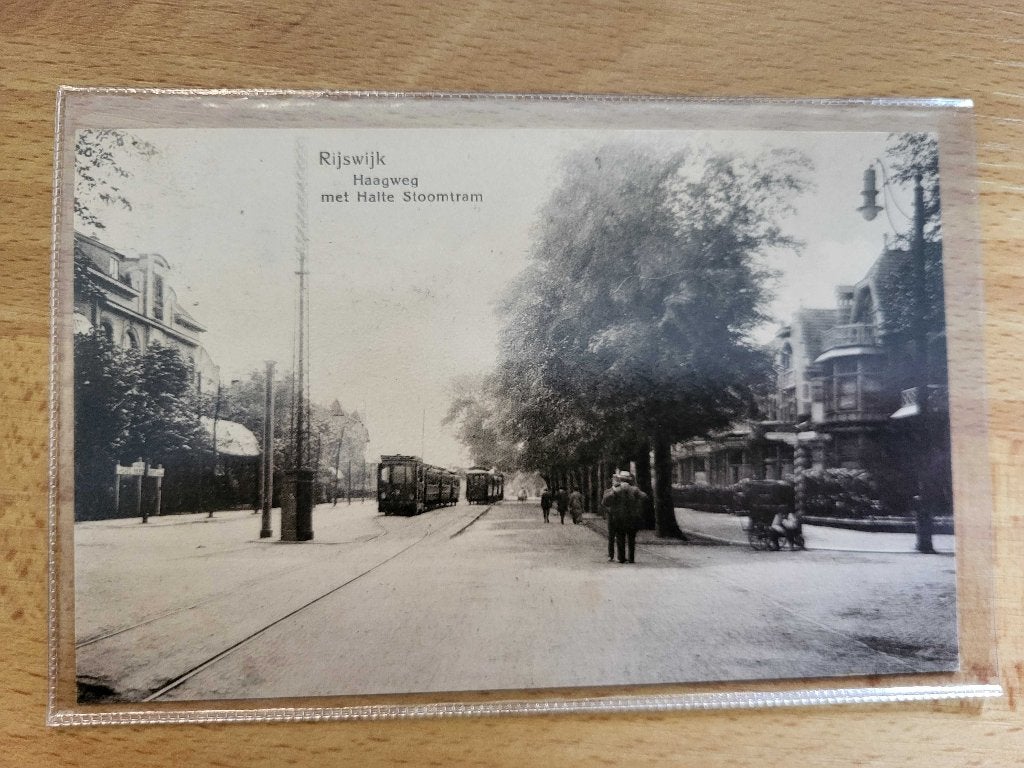 ansicht RIJSWIJK Haagweg Stoomtram PRACHTIG, Ophalen of Verzenden, Voor 1920, Zuid-Holland