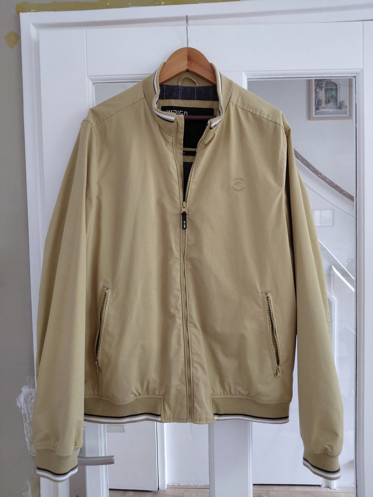 Stijlvolle Indigo Zomerjas - Maat XL, Beige, Maat 56/58 (XL), Ophalen of Verzenden, Zo goed als nieuw