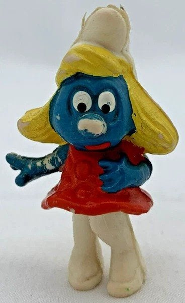 Smurfen figuur Smurf Piraat Smurfin rood, Coolsingel 104, 3011 AG Rotterdam, Netherlands, Verschillende Smurfen, Verzenden, Zo goed als nieuw