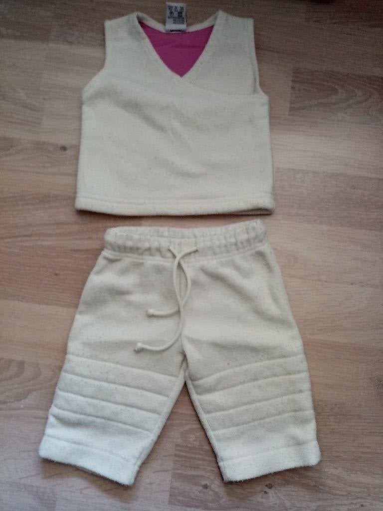 Fleece setje (vestje en broekje) maat 56, Gebruikt, Meisje, Ophalen of Verzenden, Setje
