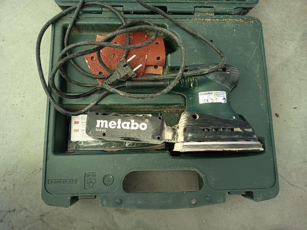 schuurmachine Metabo met snoer - 200 Watt, Ophalen of Verzenden, Gebruikt, Minder dan 600 watt, Vlakschuurmachine