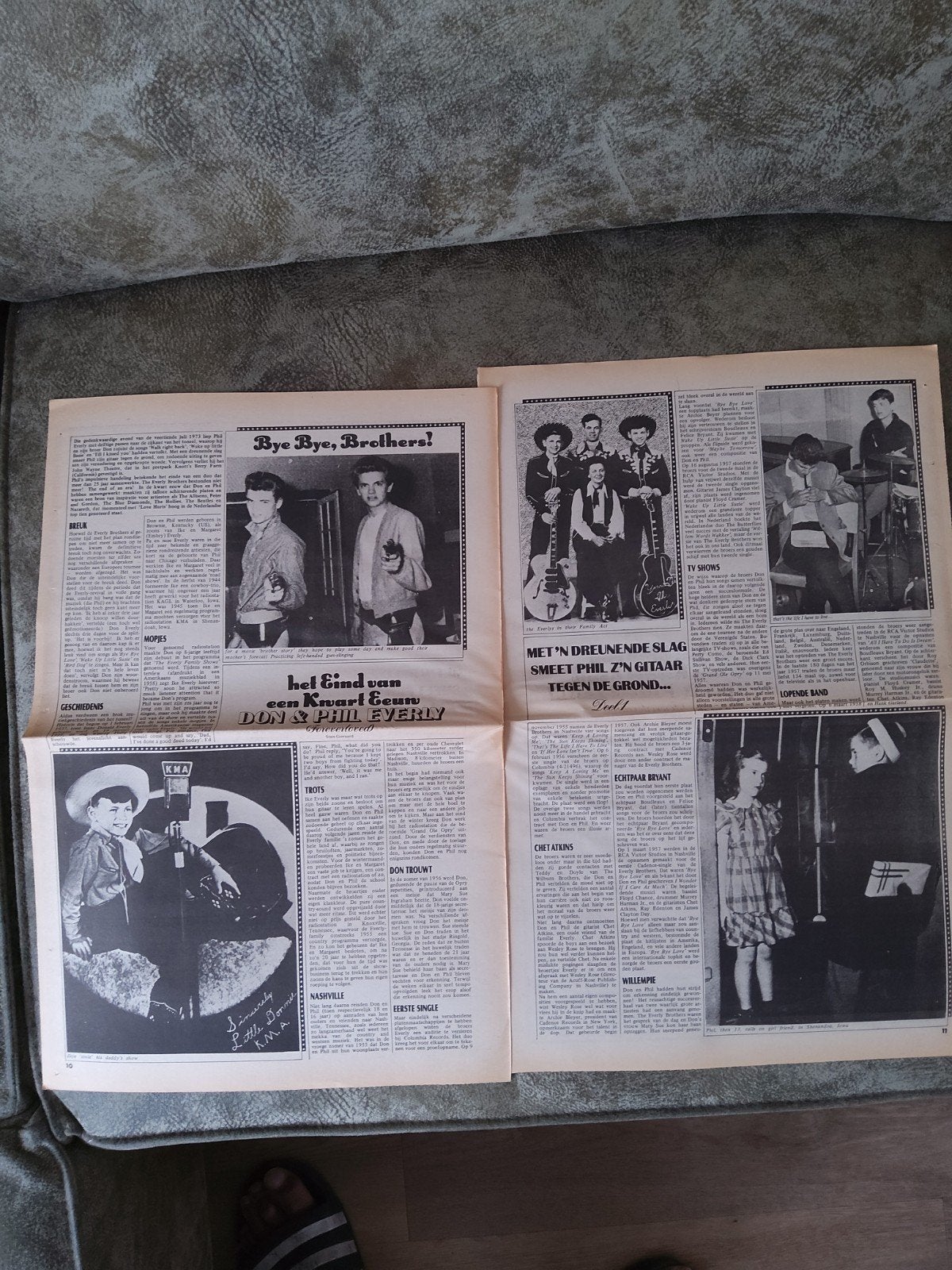 The Everly Brothers:   a3  formaat, Verzamelen, Ophalen of Verzenden, Boek, Tijdschrift of Artikel