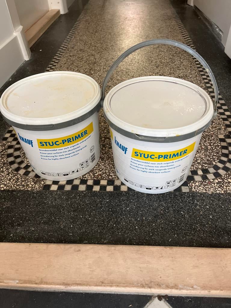 2x Knauf Stuc-Primer 5 kg - Ongeopend, Doe-het-zelf en Verbouw, Ophalen, Nieuw