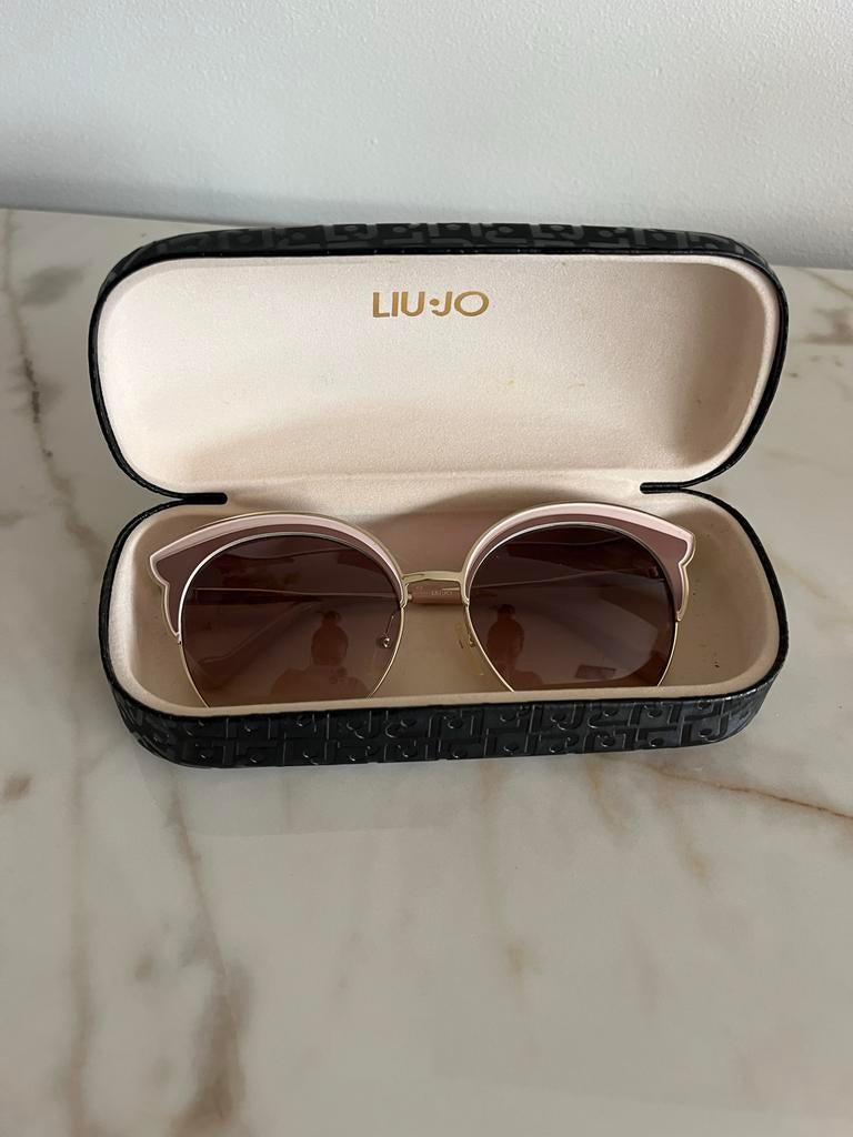 Liu Jo Zonnebril met Roze Details en Goudkleurig Montuur, Sieraden, Tassen en Uiterlijk, Zonnebrillen en Brillen | Dames, Overige merken