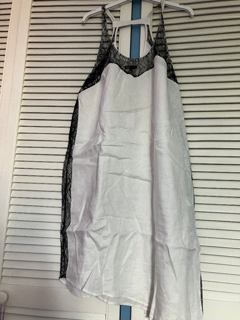 nieuw linnen zomerjurkje XXL Didi verlaagd in prijs, Wit, Maat 46/48 (XL) of groter, Nieuw, Didi
