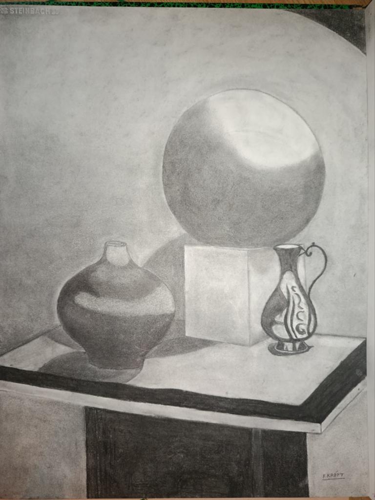 Mooie tekeningen 50x70 cm - Stilleven potloodtekeningen, Ophalen of Verzenden