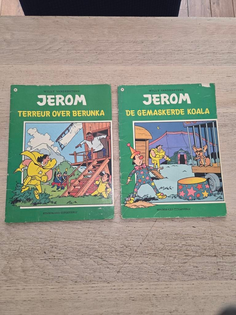 Oude strips van Jerom en Robert en Bertrand., Boeken, Meerdere comics, Ophalen, Gelezen, Europa