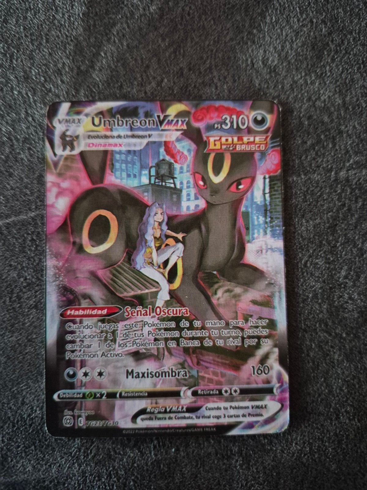 Pokemonkaart Umbreon Vmax TG23/TG30, Hobby en Vrije tijd, Ophalen of Verzenden, Zo goed als nieuw, Losse kaart