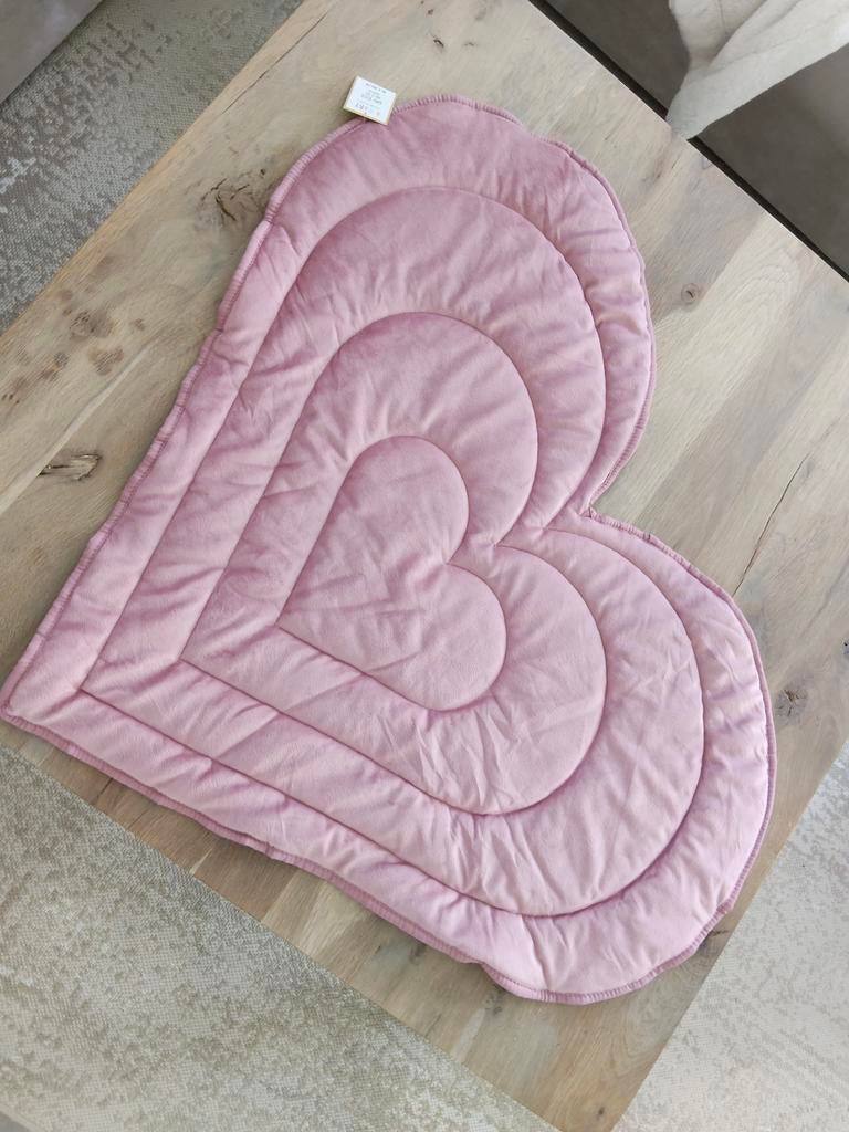 Roze hartvormig speelkleed / vloerkleed, Ophalen of Verzenden, Nieuw