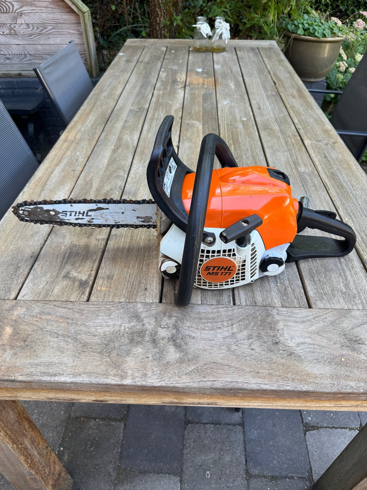 Stihl MS 171 Kettingzaag - gebruikt, Doe-het-zelf en Verbouw, Gebruikt, 70 mm of meer, Kettingzaag, Ophalen of Verzenden