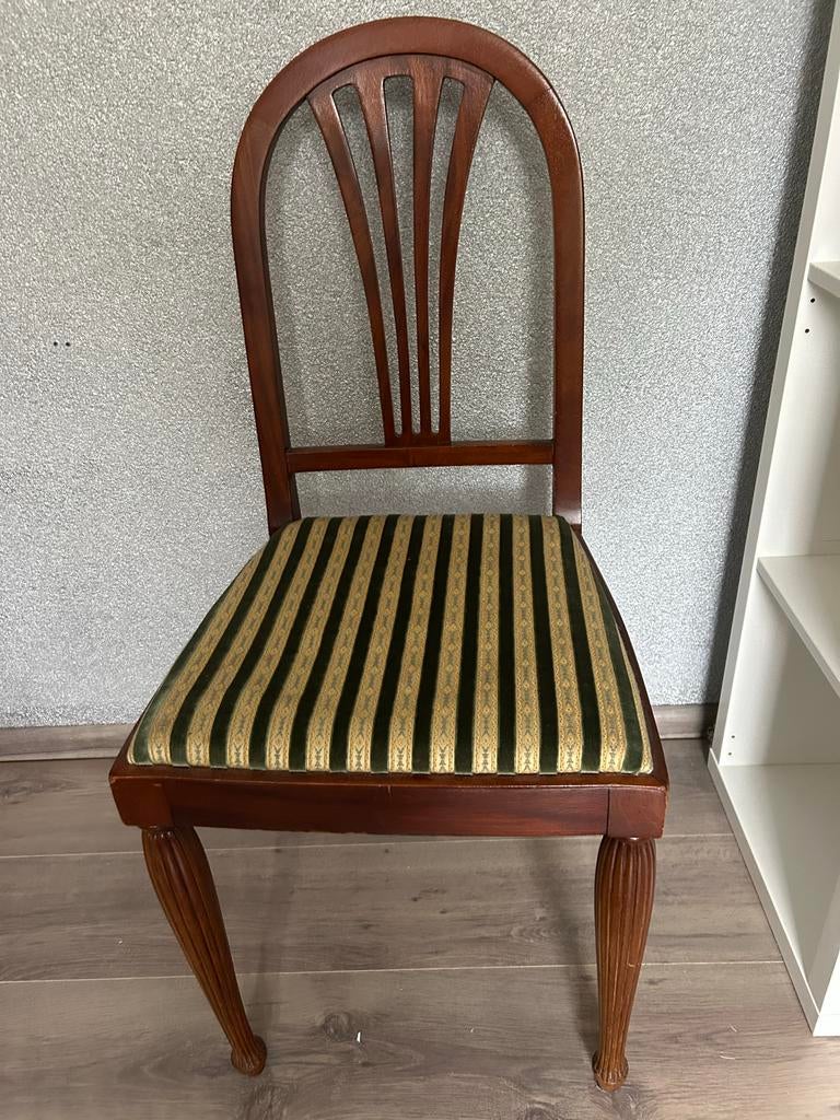 Gratis stoel - Klassiek design met gestreepte bekleding, Gebruikt, Overige kleuren, Ophalen of Verzenden, Eén