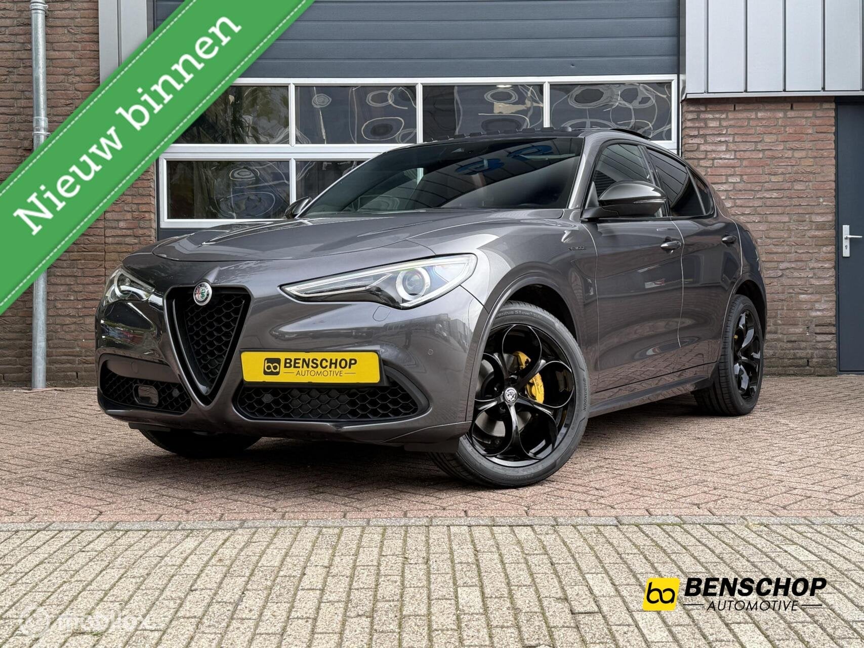 Alfa Romeo Stelvio 2.0 T AWD Veloce Panodak Leer Navi Carpla, Auto's, Automaat, 1995 cc, 4 cilinders, Leder
