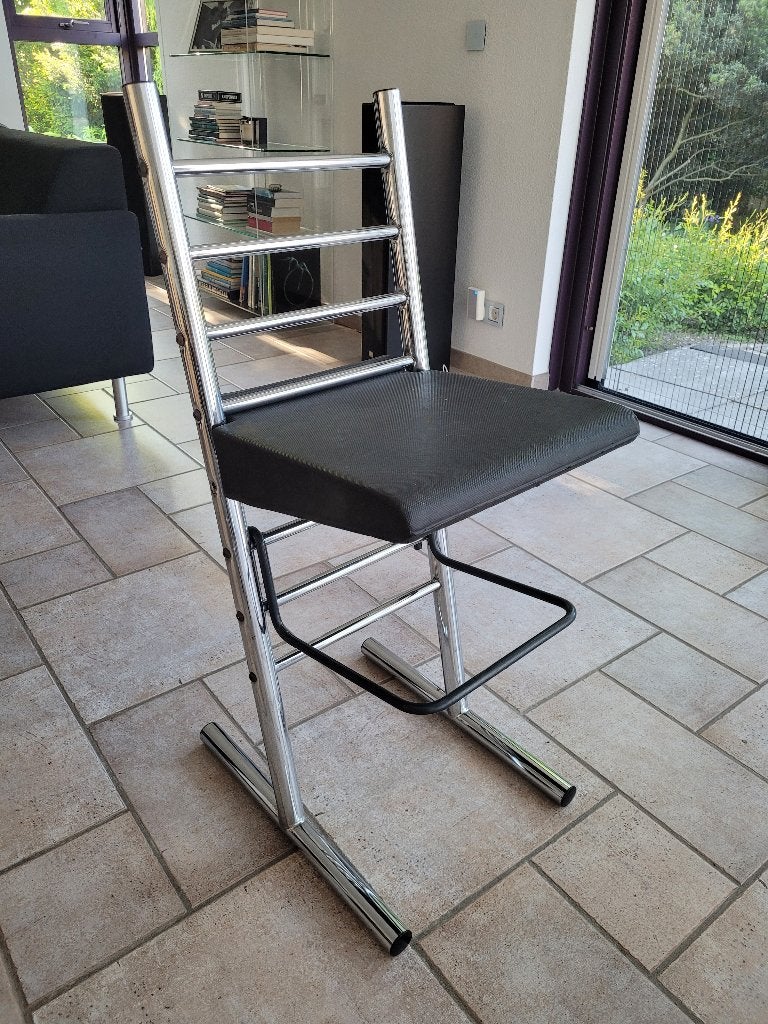 Errebi barkruk, Ophalen, Zwart, Design, Eén