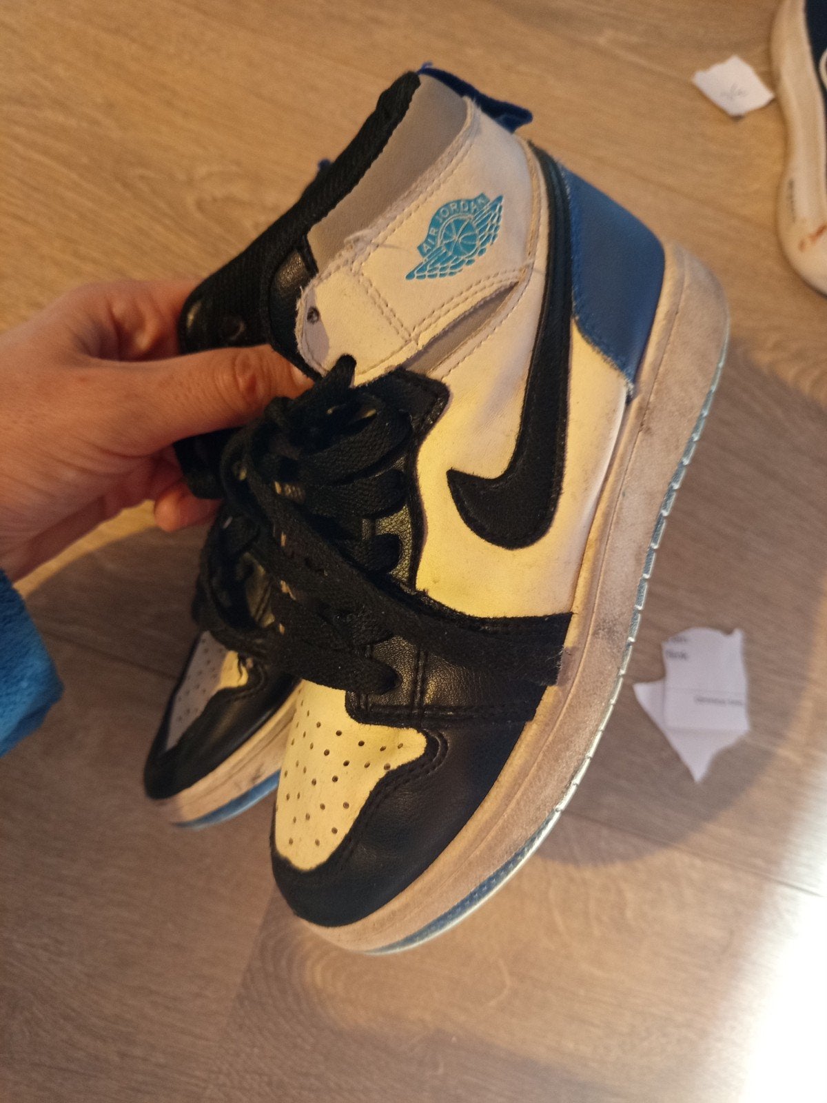 Jordan 1 Mid sneakers voor kinderen - Maat 32, Kinderen en Baby's, Gebruikt, Ophalen of Verzenden, Jordan, Jongen of Meisje