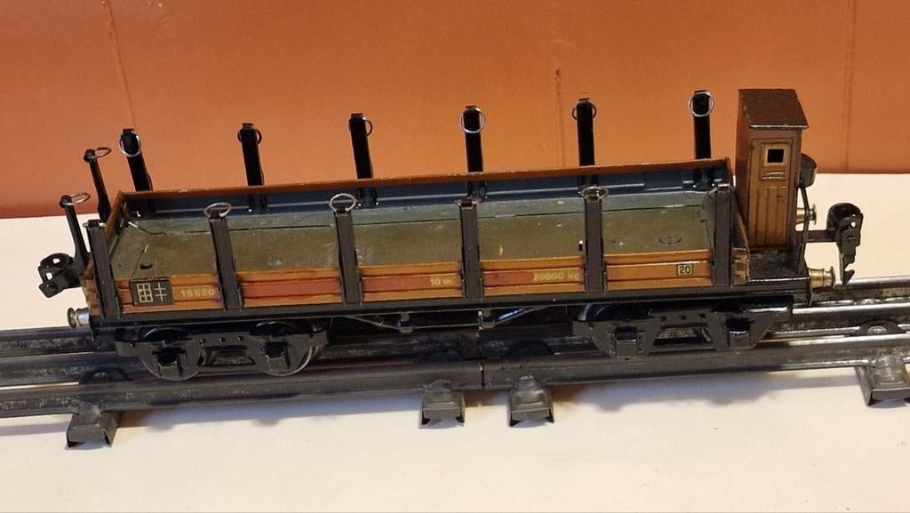 Marklin blikken rungenwagon 18520 Spoor 0, Wisselstroom, Gebruikt, Wagon, Ophalen of Verzenden