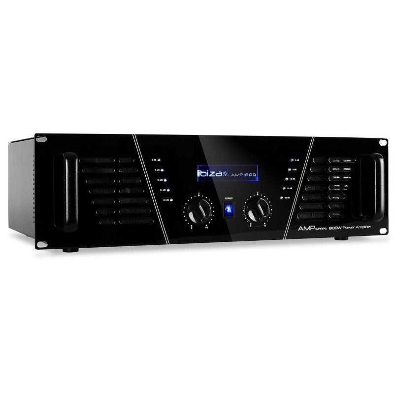 DJ versterker 2 x 600W - Ibiza Sound AMP800, Ophalen of Verzenden, Zo goed als nieuw, Dj-set, Overige merken