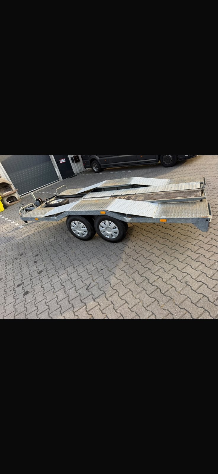 Robuuste autotransporter met lier JVD, Ophalen of Verzenden, Gebruikt