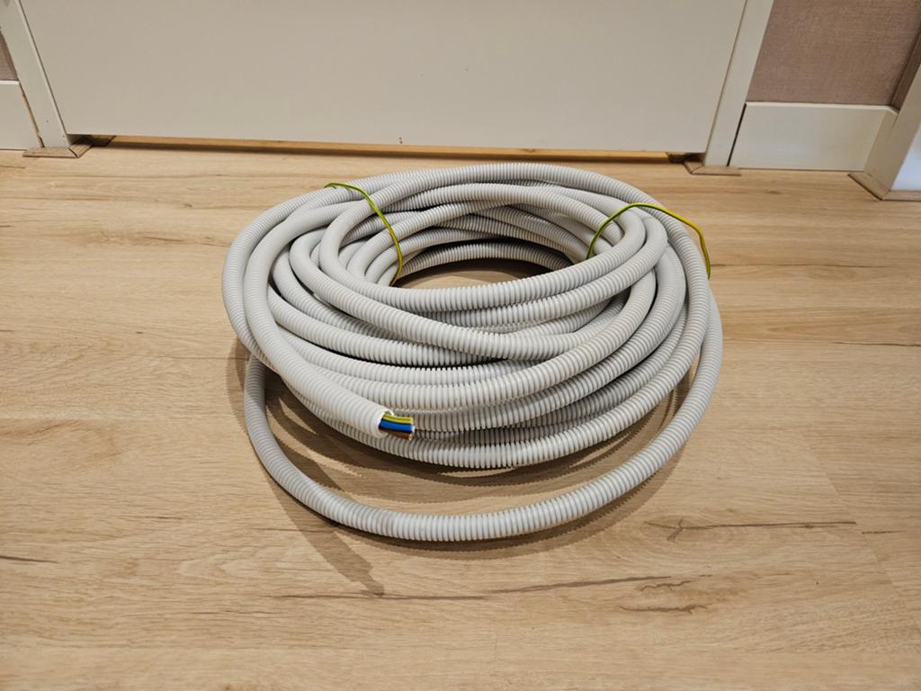 Snelflex flexibele buis VD draad 3x2.5 + 1x1.5mm - 16mm 24m, Ophalen, Nieuw, Kabel of Snoer
