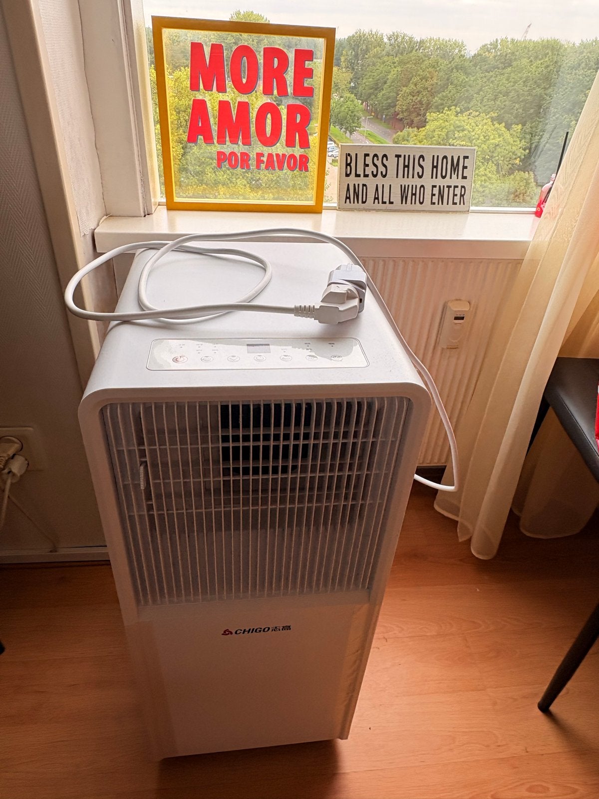 CHIGO 3-in-1 Mobiele Airco, Verwarming & Luchtbevochtiger, Ophalen of Verzenden, Koelen en Ontvochtigen, Niet werkend, Afstandsbediening