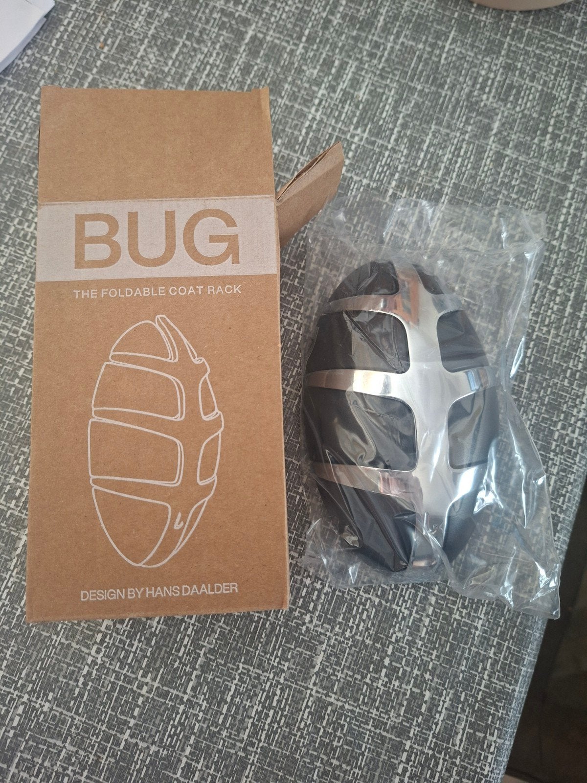 Bug opvouwbare kapstok - Hans Daalder design, Ophalen of Verzenden