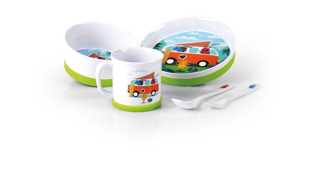 Kids servies Klein Camping, Www.kampeerkoopje.nl, Info@kampeerkoopje.nl, Nieuw, Ophalen of Verzenden