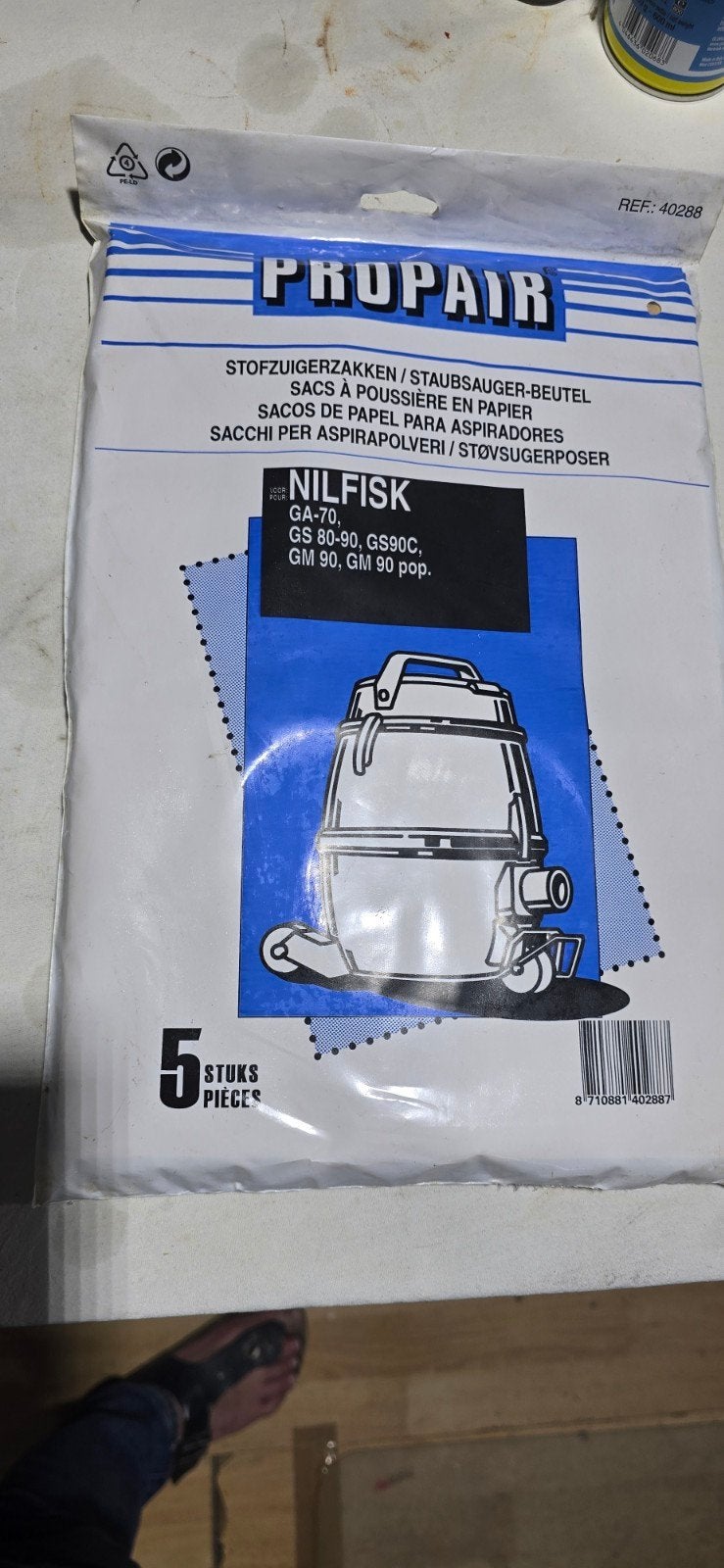 PROPAIR Stofzuigerzakken voor Nilfisk GA-70, GS 80-90, GM 90, Stofzak, Overige merken, Overige typen, Nieuw